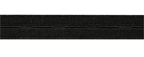 Резинка с прорезными петлями 18мм, черный undefined