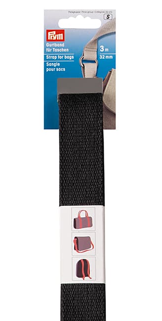 Лента-ремень для сумок 30мм х 3м чёрная undefined