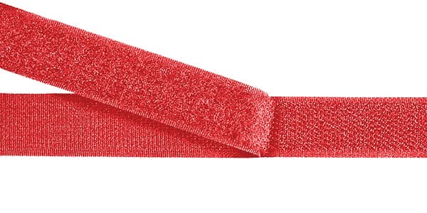 Контактная лента (липучка) 20мм красная undefined