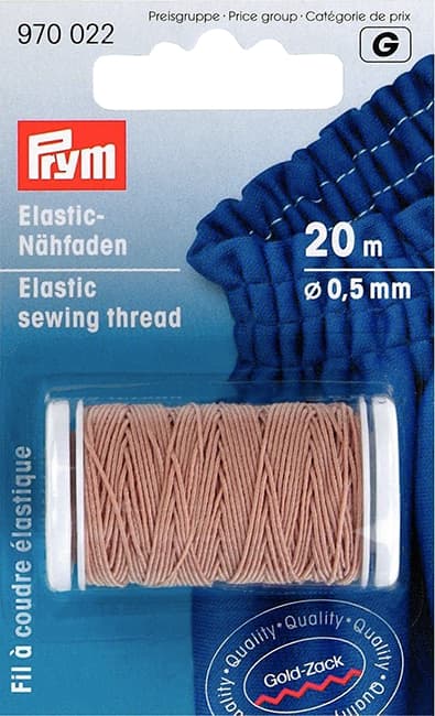 Швейная нить эластичная 0,5мм, песок, 20м undefined