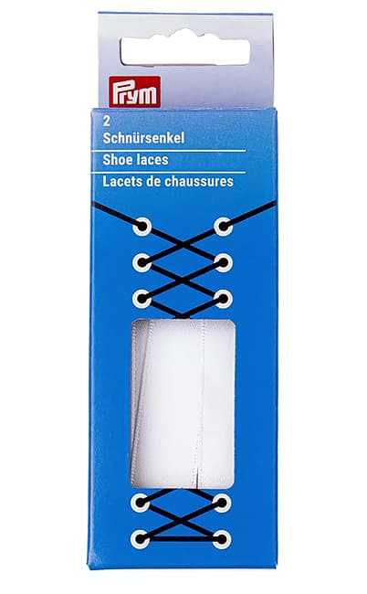 Шнурки для обуви атласные, плоские, 15мм х 100см, белые undefined