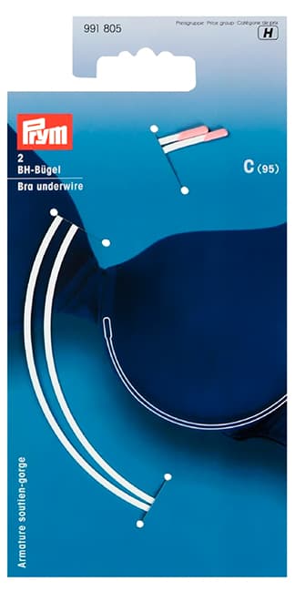 Косточки для бюстгальтера (С-95), белый, пара undefined