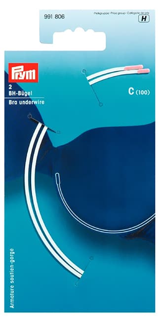 Косточки для бюстгальтера (С-100), белый, пара undefined