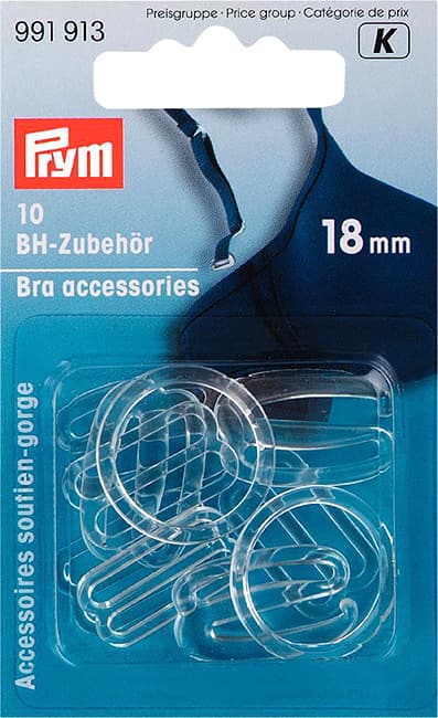 Аксессуары для бюстгальтера (кольцо+регулятор ленты, 10шт,18мм) undefined