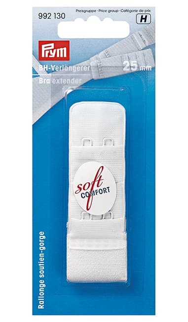 Удлинитель застежки бюстгальтера 25мм (белый), 3х2крючка undefined