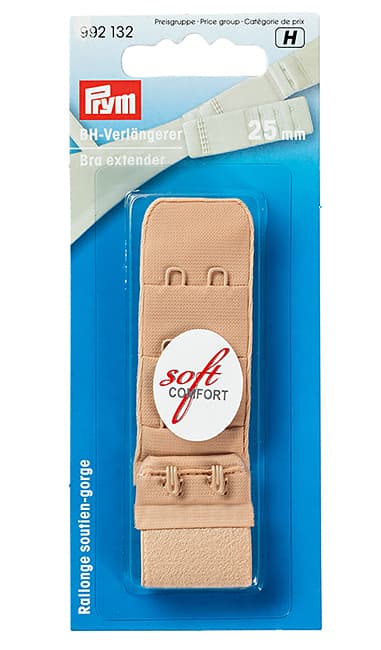 Удлинитель застежки бюстгальтера 25мм (бежевый), 3х2крючка undefined