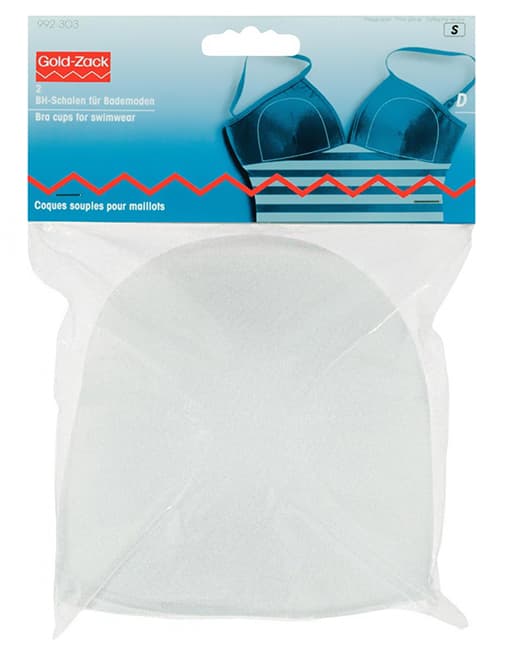 Чашки бюстгальтера для купального костюма D, белый, пара undefined