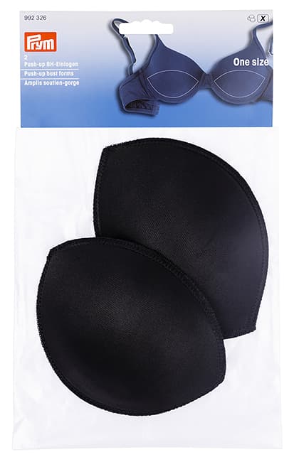 Вкладыши в бюстгальтер пуш-ап, M-L, черный, пара undefined