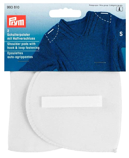 Плечики с липучкой S, 125x100x12мм, белый, пара undefined