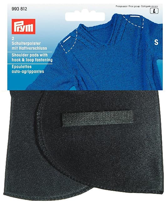 Плечики с липучкой S, 125x100x12мм, черный, пара undefined