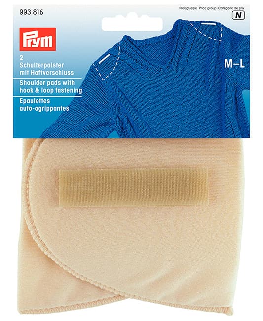 Плечики с липучкой M-L, 160х115х15мм, телесный, пара undefined