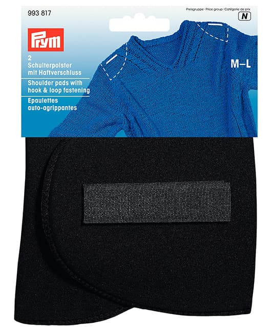 Плечики с липучкой M-L, 160х115х15мм, чёрный, пара undefined