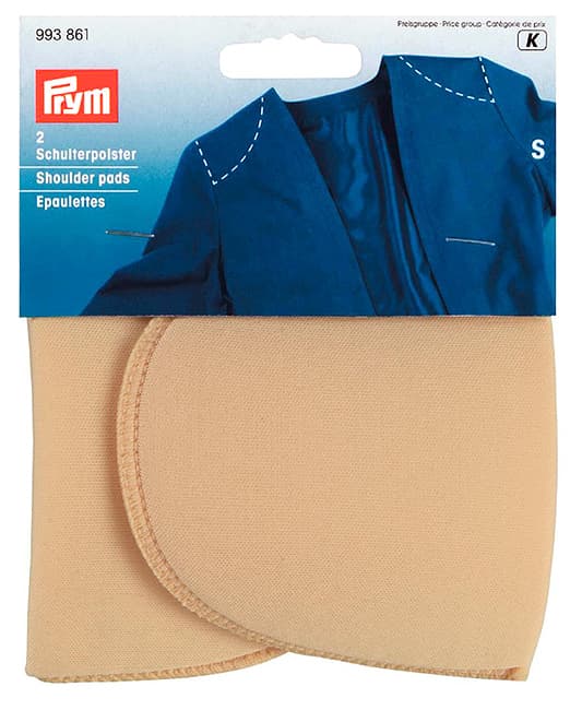 Плечики S, 124х100х12мм, кремовый, пара undefined