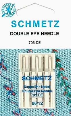 Иглы с двойным ушком №80 Schmetz 130/705DE 5 шт undefined