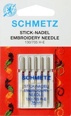 Иглы для вышивки №75 Schmetz 130/705H-E 5 шт undefined