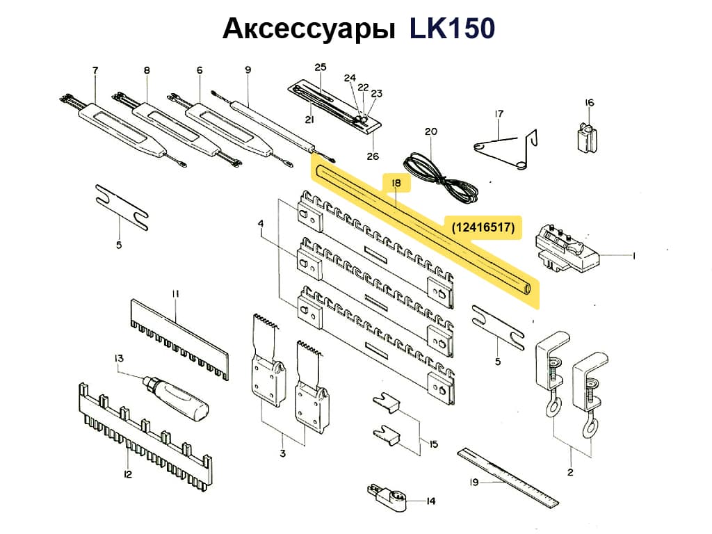Стержень нитевода LK150 - №1