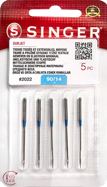 Иглы для оверлоков №90 Singer 2022 (502) 5шт undefined