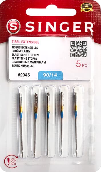 Иглы для эластичных материалов №90 Singer 2045 (844) 130/705H-S 5шт undefined