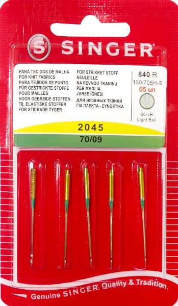 Иглы для эластичных материалов №70 Singer 2045 840R 130/705H-S 5шт undefined