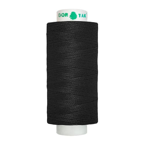 Цвет 200 (черные) нитки Dor Tak №40/2 365м undefined