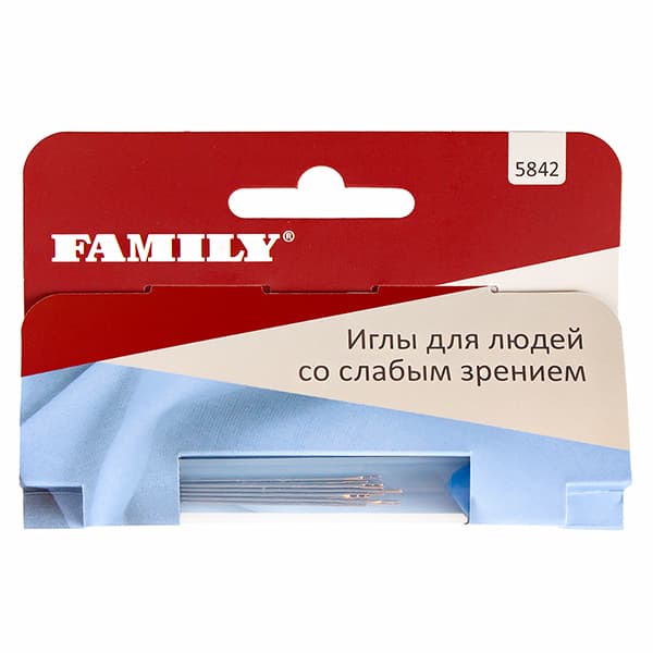 Иглы для людей со слабым зрением (36 мм, 38 мм, 42 мм), ушко с прорезью, 12 шт undefined