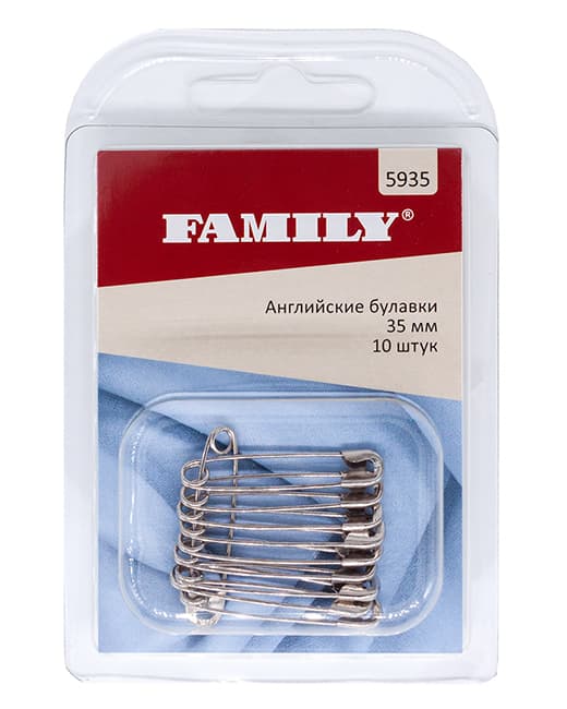 Булавки английские 35мм, 10 шт undefined