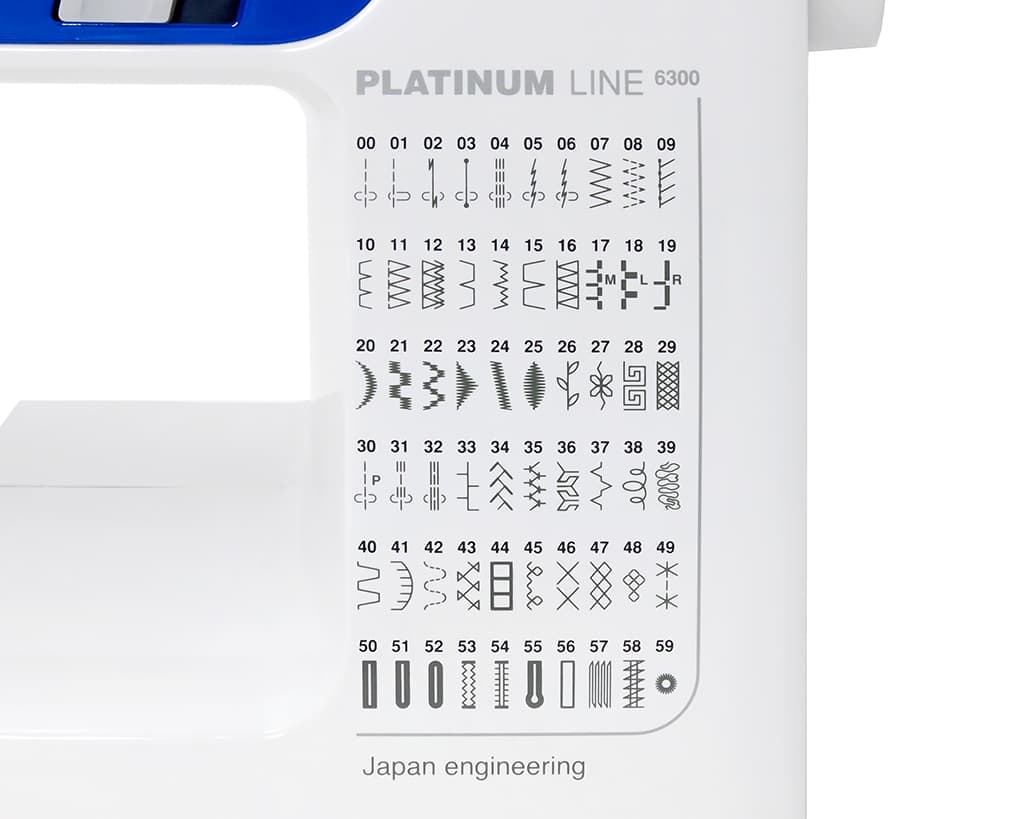 Швейная машина с микропроцессорным управлением Family Platinum Line 6300 - №5