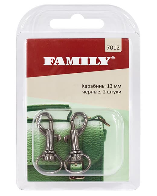 Карабины 13мм, чёрные, 2 шт undefined
