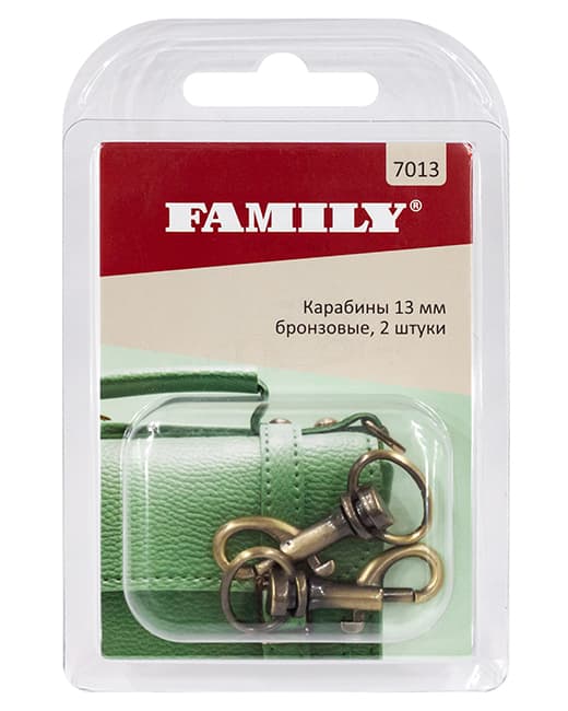 Карабины 13мм, бронзовые, 2 шт undefined