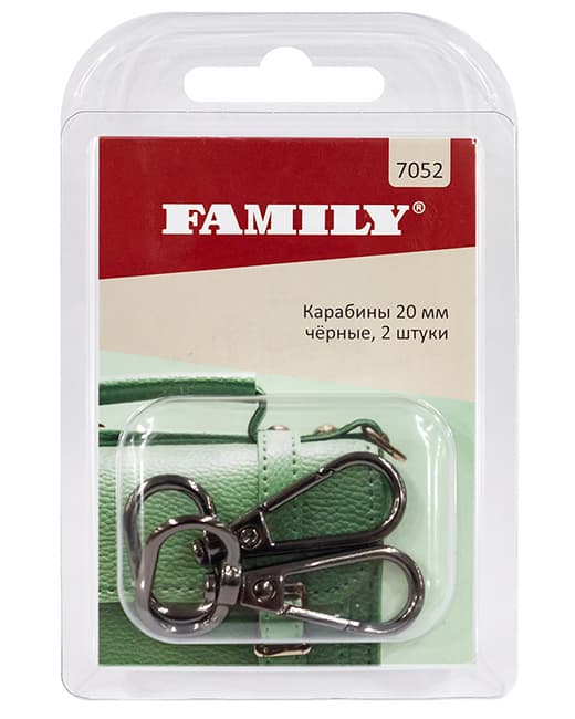 Карабины 20мм, чёрные, 2 шт undefined