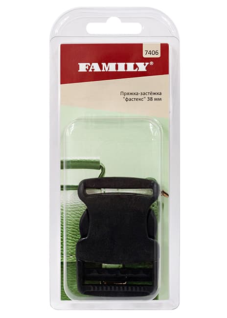 Пряжка-застёжка "фастекс" 38мм, черная undefined