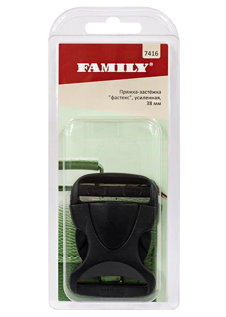 Пряжка-застёжка "фастекс" усиленная 38мм, черная undefined