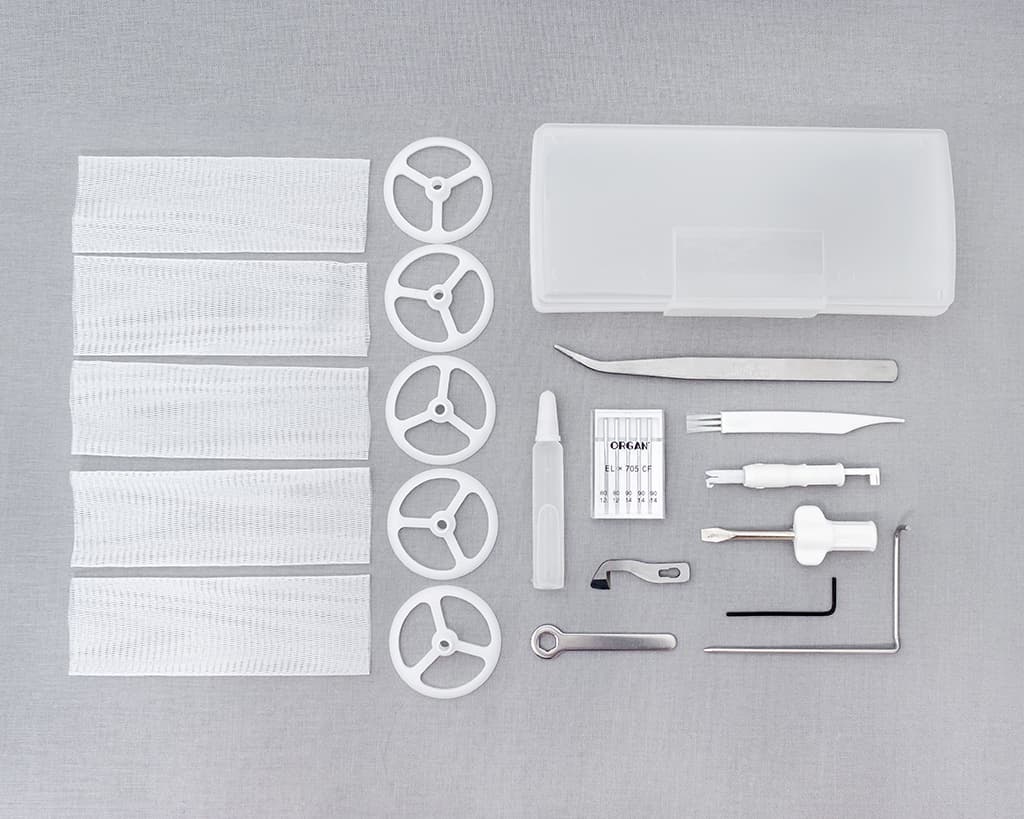 5-ти (4, 3, 2-x) - ниточный оверлок + 3-х игольная 4-х ниточная плоскошовная машина (коверлок) Family ML 950 Pro - №10