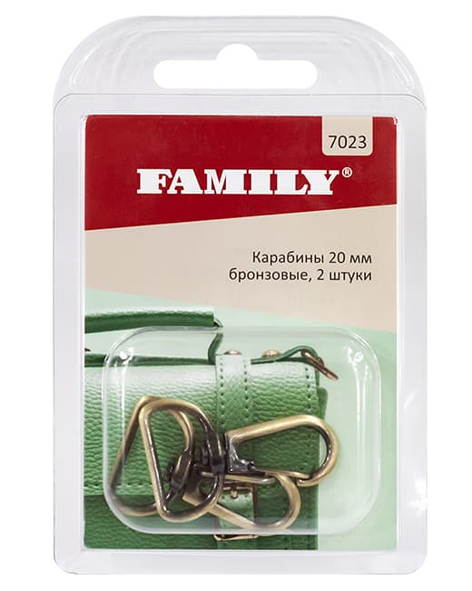 Карабины 20мм, бронзовые, 2 шт undefined