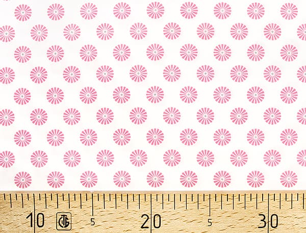 Ткань Gütermann Summer Loft (розовые ромашки на белом) undefined