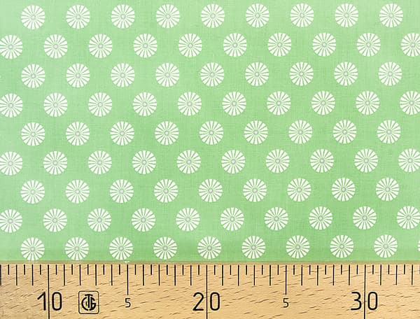 Ткань Gütermann Summer Loft (белые ромашки на мятном) undefined