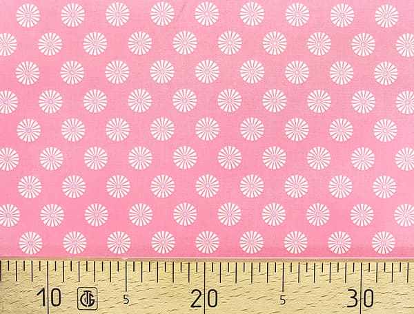 Ткань Gütermann Summer Loft (белые ромашки на розовом) undefined