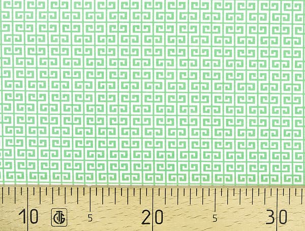Ткань Gütermann Summer Loft (мятный/белый геометрический узор) undefined