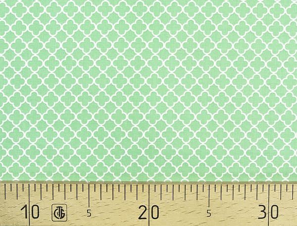 Ткань Gütermann Summer Loft (мятный/белый сетчатый узор) undefined