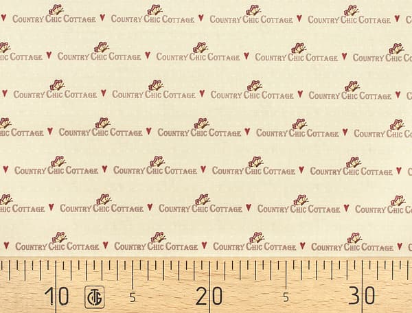 Ткань Gütermann Country Chic Cottage (бежевый с текстом) undefined