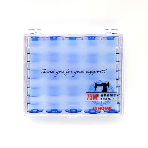 Шпульки Janome в коробке (голубые), 25 шт undefined