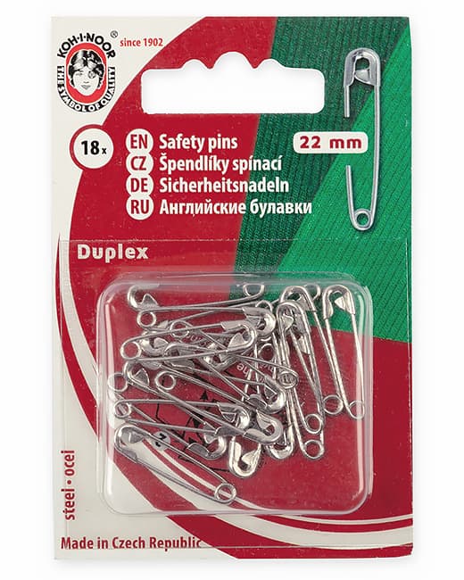 Булавки английские KOH-I-NOOR 5110 №2/0, 22мм, 18 шт, никель undefined