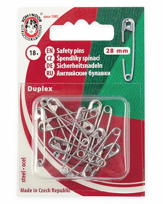 Булавки английские KOH-I-NOOR 5110 №1, 28мм, 18 шт, никель undefined