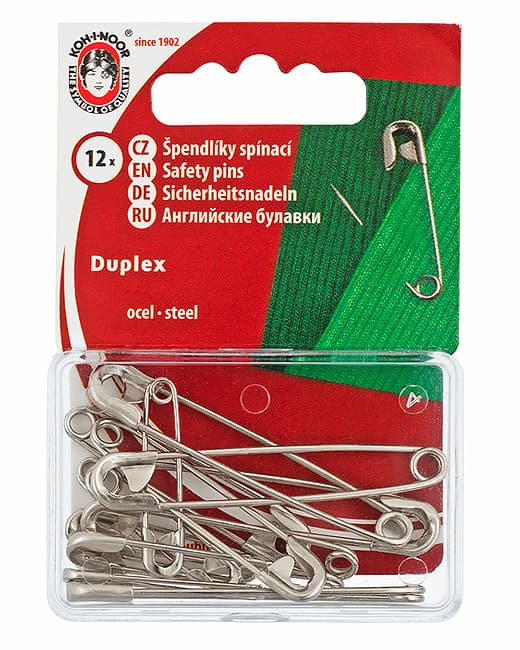 Булавки английские KOH-I-NOOR 5110, 28/40/50мм, 12 шт, никель undefined