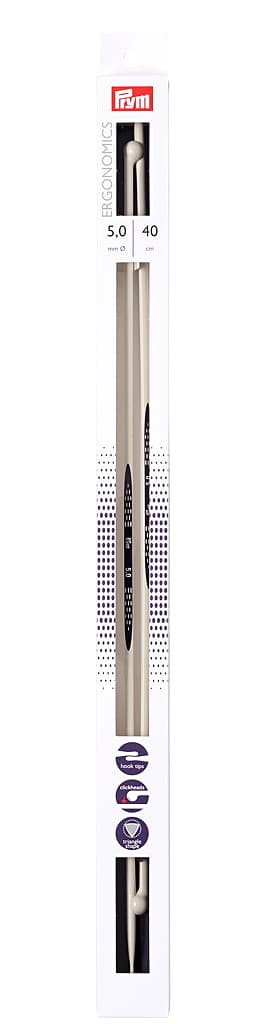Спицы эргономичные Prym Ergonomics 40см/5,0мм (2шт)