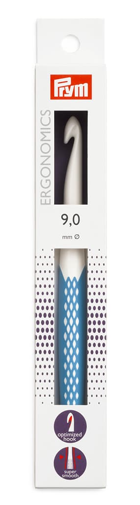 Крючок для вязания эргономичный Prym Ergonomics 9.0мм/18см