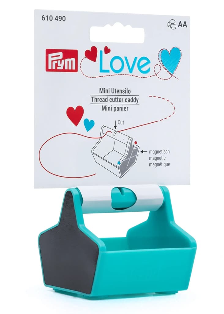 Мини-контейнер Prym Love в форме ящичка с резаком и магнитом