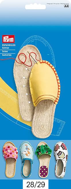 Подошвы коричневые для Эспадрильи. Размер 28/29 undefined