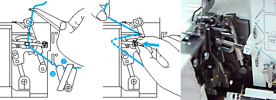 Устройство для заправки нижнего петлителя